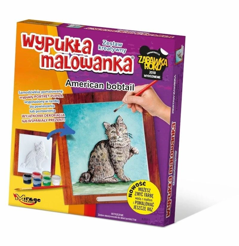 Išgaubtas paveikslas Katė - Amerikietiškas bobteilas - Mirage Hobby