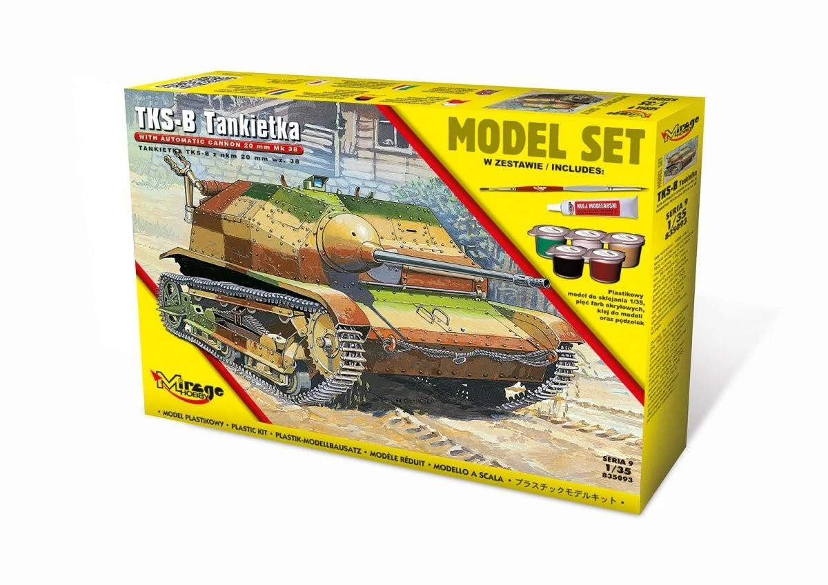 Mirage Modele „Mirage Tks-B“ bakas su Nkm 20 mm wz38 rinkiniu (586915)