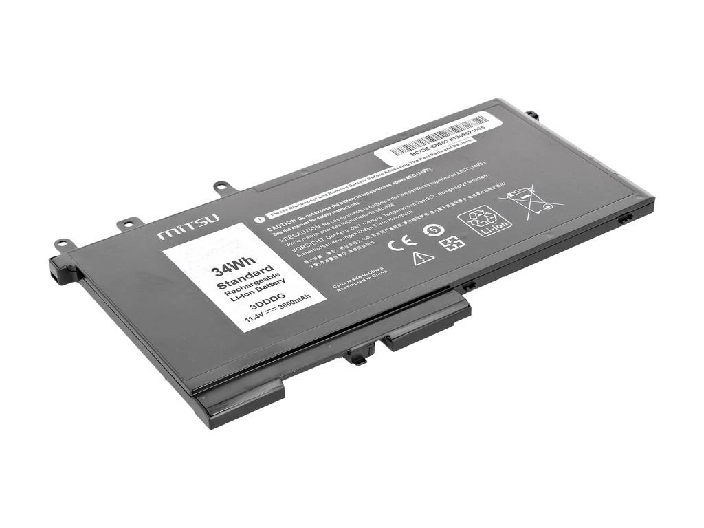 Nešiojamo kompiuterio akumuliatorius MITSU BATTERY BC/DE-E5580 (DELL 3000 MAH 34 WH)