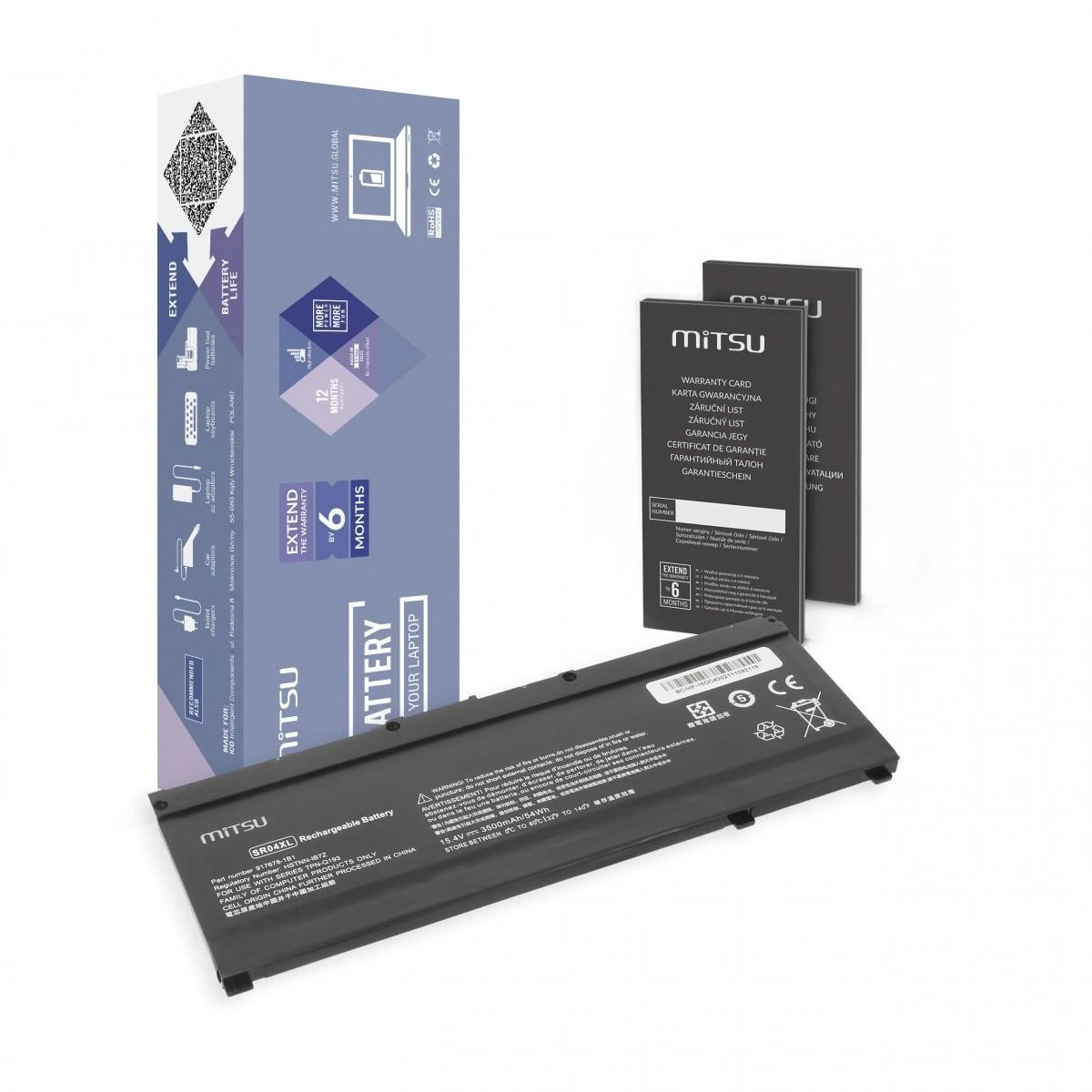 Nešiojamo kompiuterio akumuliatorius Mitsu 5BM723-BC/HP-15DC