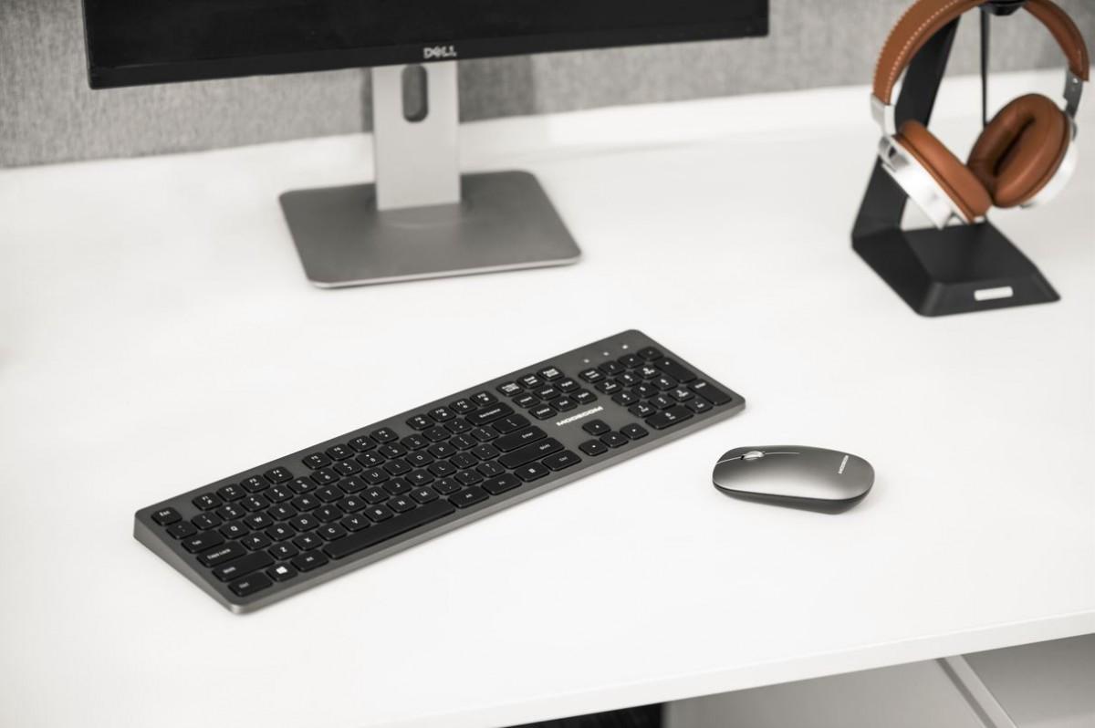 Belaidė Klaviatūra ir Pelė - Modecom 5200C Ergonomiška Juoda/Pilka