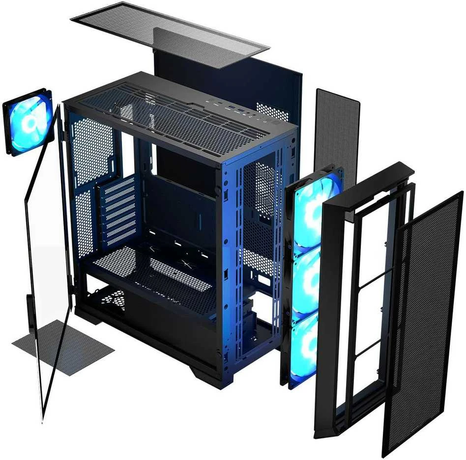 Kompiuterio Korpusas - Modecom Horizon Argb Flow MIDI USB 3.0 X 2 CYPE-C