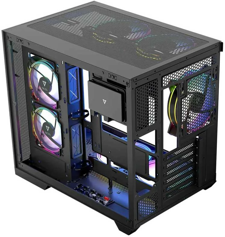 Modecom Volcano Panorama Apex ARGB 5F juoda