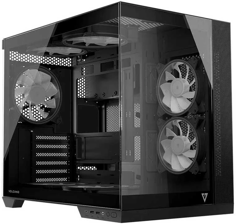 Modecom Volcano Panorama Apex ARGB 5F juoda