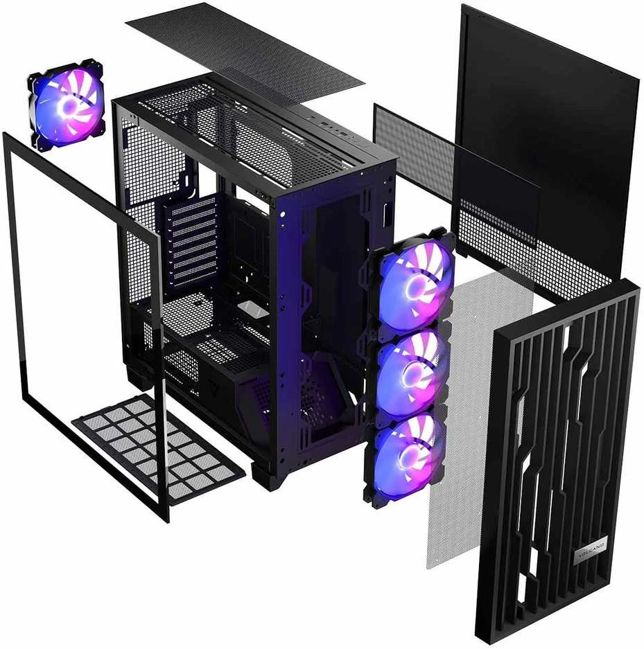 MODECOM Case VOLCANO PERUN APEX ARGB MIDI Juodas