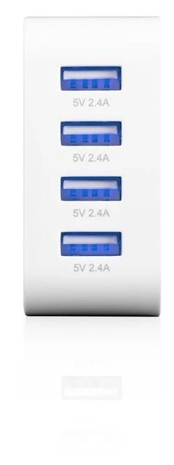 Mode_Com Įkroviklis Modecom MC-4U 4x USB-A 2,4 A (ZT-MC-4U-01)