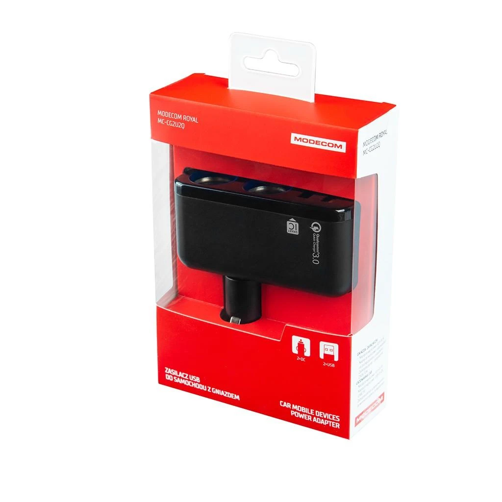 Įkroviklis Modecom Royal 2x USB-A (ZT-MC-CG2U2Q-11)
