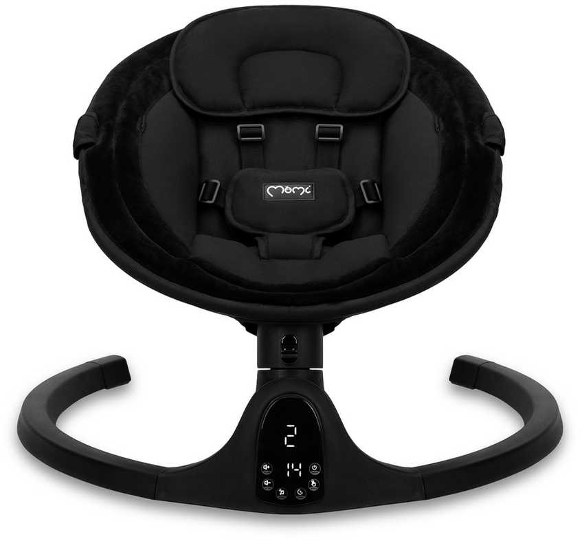 MoMi KENANI elektrinis rokeris, juodas - bouncer, melodijos, Bluetooth pultelis