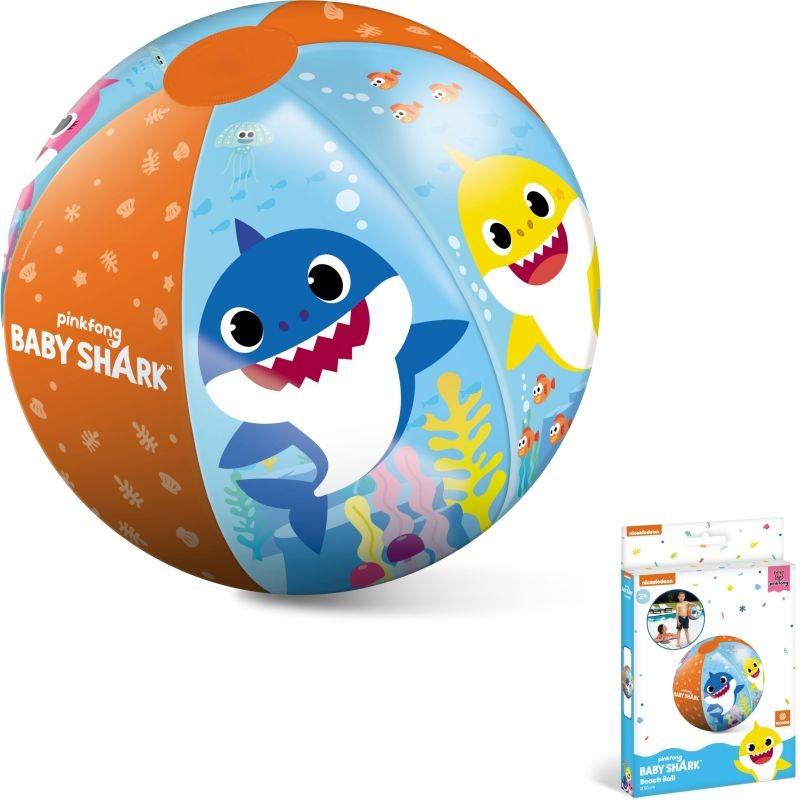 Dydelis pripučiamas paplūdimio kamuolys su "Baby Shark" motyvu MONDO