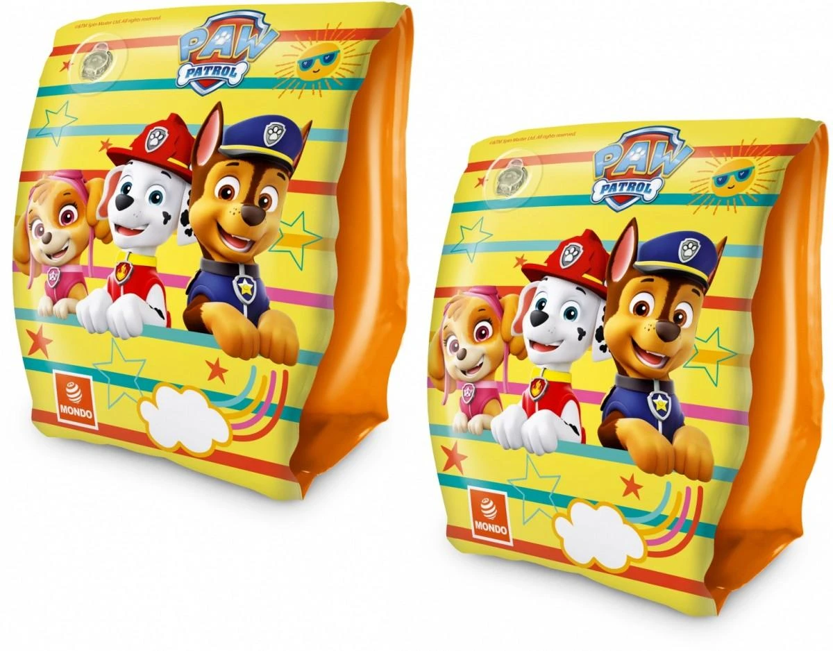 Mondo Plaukimo rankovės Paw Patrol, 15x23 cm, oranžinės