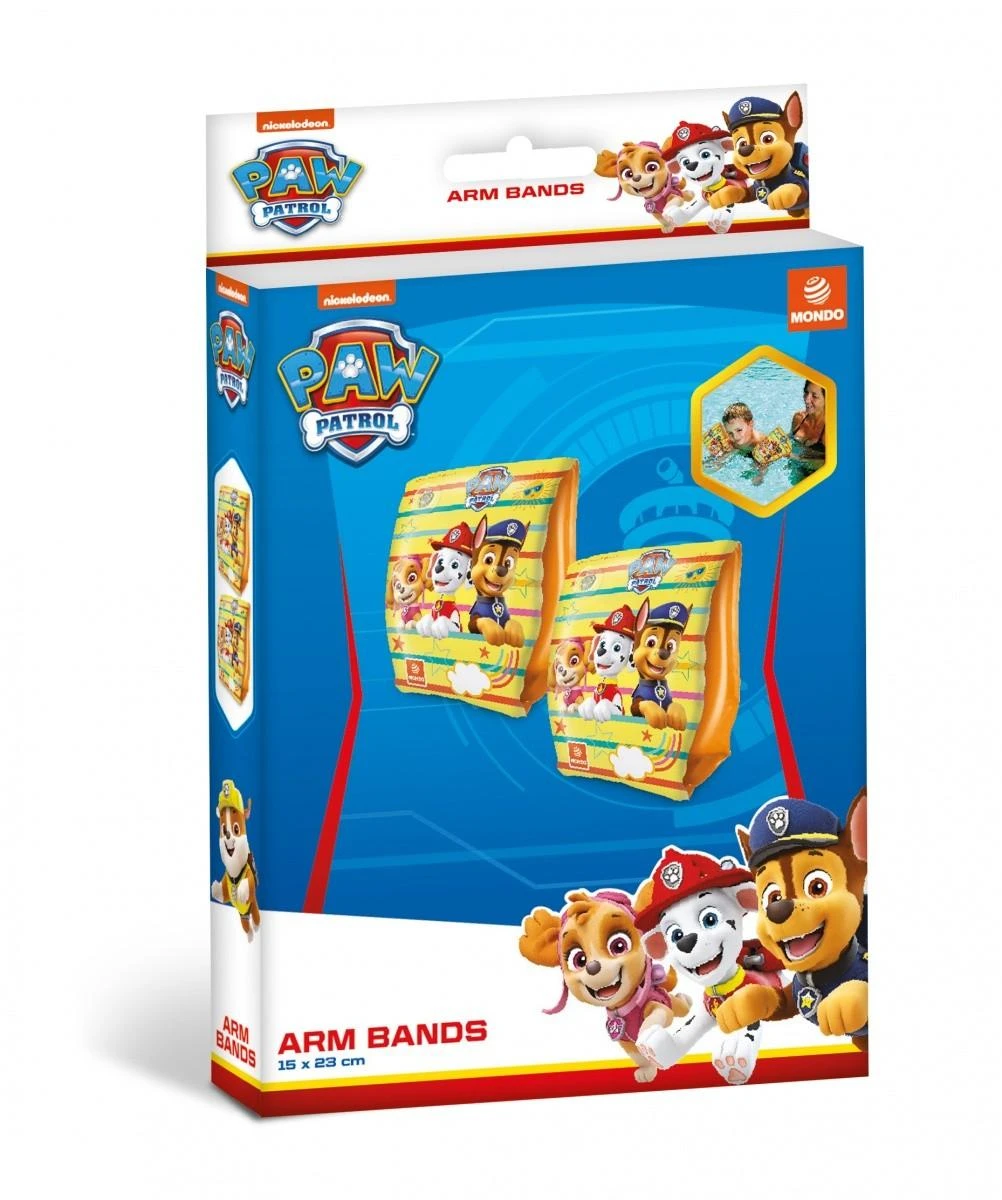 Mondo Plaukimo rankovės Paw Patrol, 15x23 cm, oranžinės