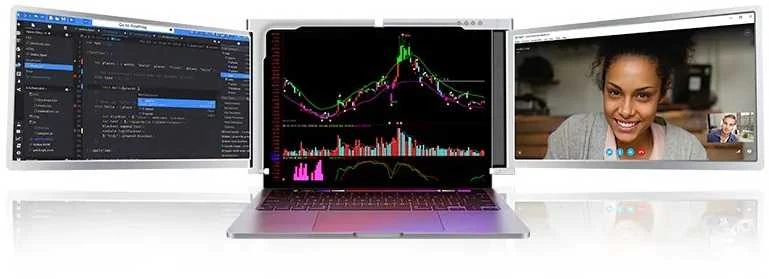 Monitorius Extralink Smart Life S600 15" | Nešiojami nešiojamojo kompiuterio monitoriai | 2 monitoriai, IPS, 1080p Full HD