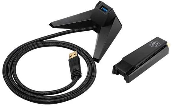 MSI WiFi adapteris su USB prailginimo stovu