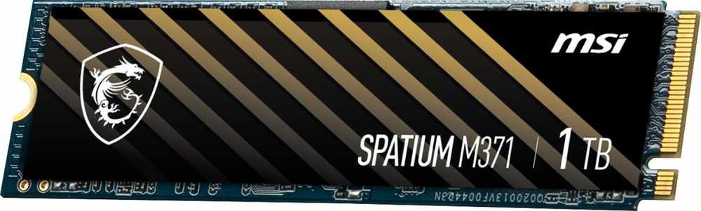 SSD diskai - MSI Space M371 1TB NVMe M.2 PCI Express 3.0