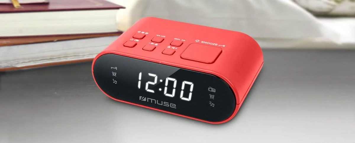 Radijo žadintuvas Muse Radijo žadintuvas M-10 Raudonas