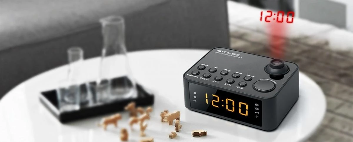 Muse | Clock radio | M-178P | Juodas