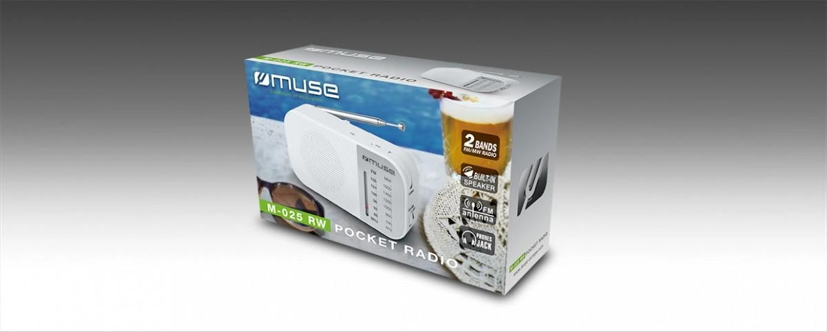 Muse | M-025 RW | Portable radio | Baltas