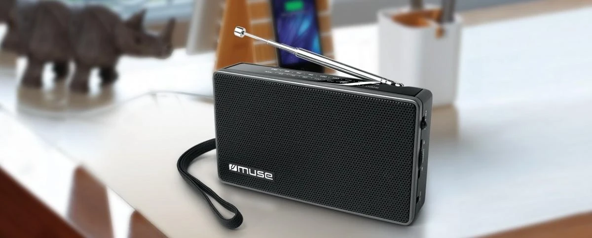 Muse | M-030R | 2-band portable radio | Juodas
