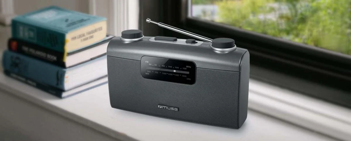 Muse | Portable radio | M-058R | AUX in | Juodas