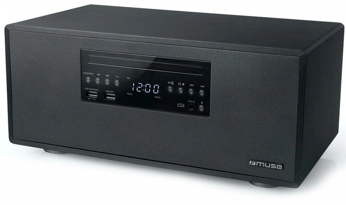 Muzikinis centras Muse | Bluetooth Micro System | M-692 BTC | 2 x 30 W | Bluetooth | Belaidė jungtis | NFC features | Juodas