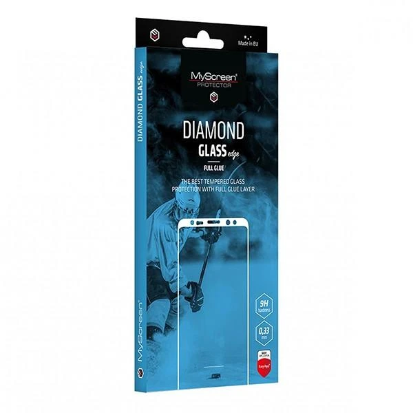 „MyScreen MS Diamond Glass Edge Lite FG“ Samsung Galaxy A03 juodas „Full Glue“