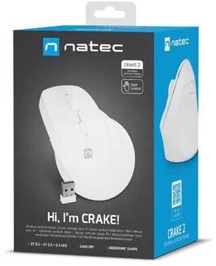 NATEC Crake 2 pelė Universal dešinei rankai RF belaidė + Bluetooth Optinė 2400 DPI