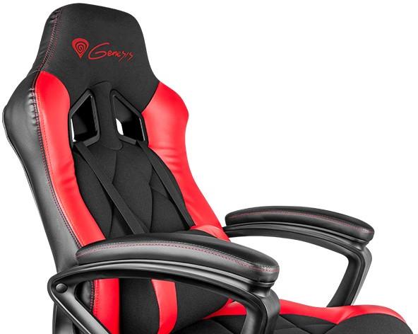 Žaidimų kėdė Genesis Nitro 330 Gaming Chair, Juoda-raudona
