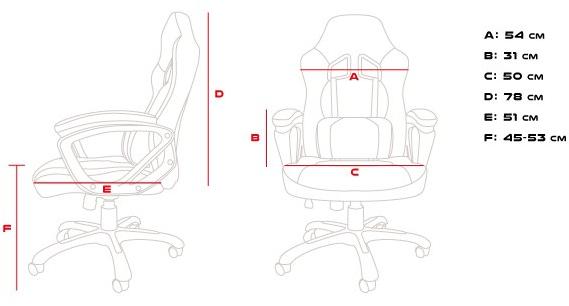 Žaidimų kėdė Genesis Nitro 330 Gaming Chair, Juoda-raudona