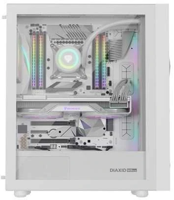 NATEC Genesis PC Case Diaxid 605 baltas ARGB