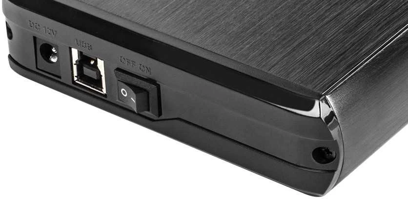 Kietasis diskas NATEC NKZ-0448 RHINO išorinis USB 3.0 korpusas skirtas 3,5 colio SATA HDD juodas aliuminis