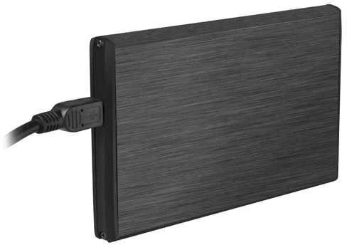 Kietasis diskas NATEC NKZ-0448 RHINO išorinis USB 3.0 korpusas skirtas 3,5 colio SATA HDD juodas aliuminis