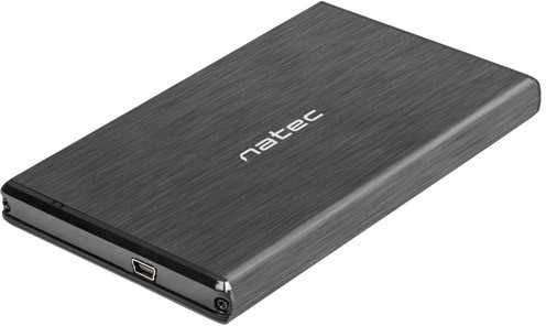Kietasis diskas NATEC NKZ-0448 RHINO išorinis USB 3.0 korpusas skirtas 3,5 colio SATA HDD juodas aliuminis