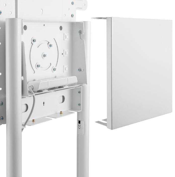 Laikiklis „Neomounts NEWSTAR“ MOBILUSIS PLOKŠČIAEKRANIO GRINDŲ STOVAS (AUKŠTIS: 160 CM) 37–70" Baltas