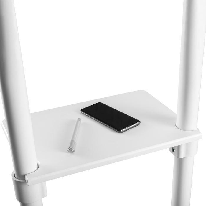 Laikiklis „Neomounts NEWSTAR“ MOBILUSIS PLOKŠČIAEKRANIO GRINDŲ STOVAS (AUKŠTIS: 160 CM) 37–70" Baltas