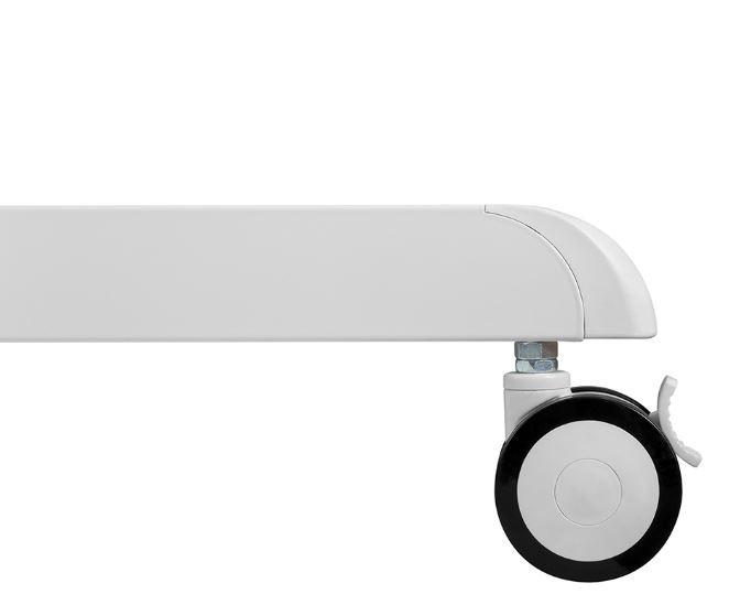 Laikiklis „Neomounts NEWSTAR“ MOBILUSIS PLOKŠČIAEKRANIO GRINDŲ STOVAS (AUKŠTIS: 160 CM) 37–70" Baltas