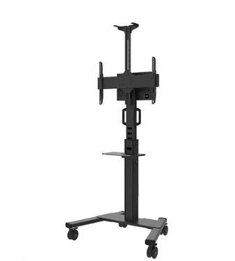 Laikiklis NEOMOUNTS BY NEWSTAR SELECT MOBILE DISPLAY FLOOR STAND (32-75") 10 CM. WHEELS Juodas