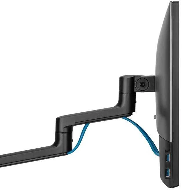 Laikiklis NEOMOUNTS SCREEN STALO MONTUVAS DVIEM EKRANAMS, Juodas (CLAMP+GROMMET)