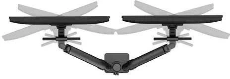 Laikiklis NewStar NEOMOUNTS DS65S-950BL2 FULL MOTION DESK MONITORIUS ARM FOR 24-34" SCREENS - Juodas