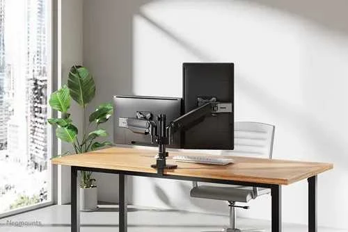 Laikiklis NewStar NEOMOUNTS DS65S-950BL2 FULL MOTION DESK MONITORIUS ARM FOR 24-34" SCREENS - Juodas