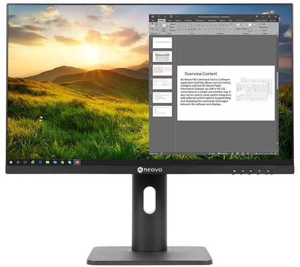 Monitorius AG Neovo LH-2402 LED ekranas 60.5 cm (23.8") 1920 x 1080 pikselių Full HD LCD Juodas