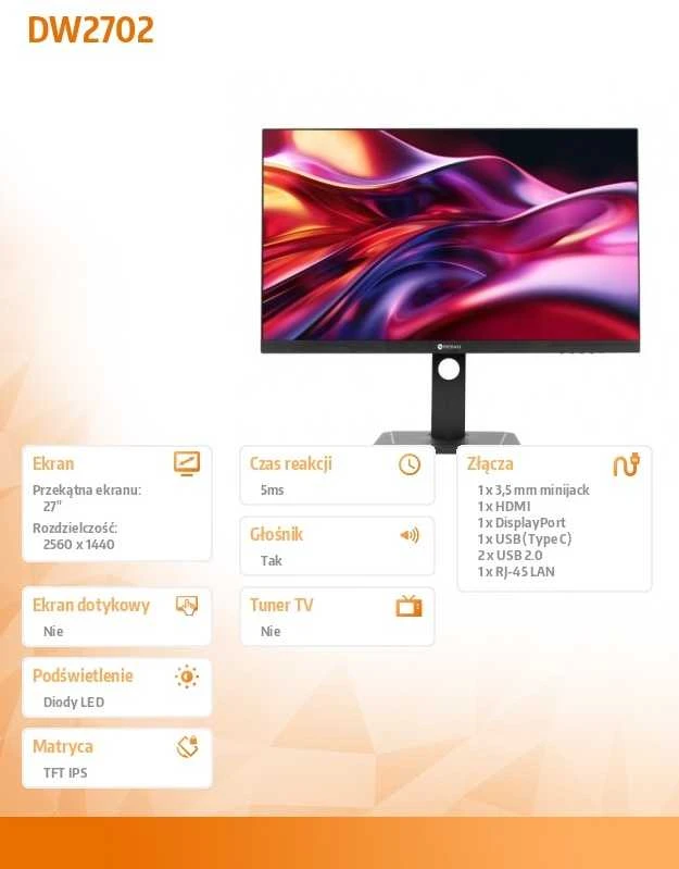 Monitorius AG neovo DW-2702 68.6cm 16:9 juodas