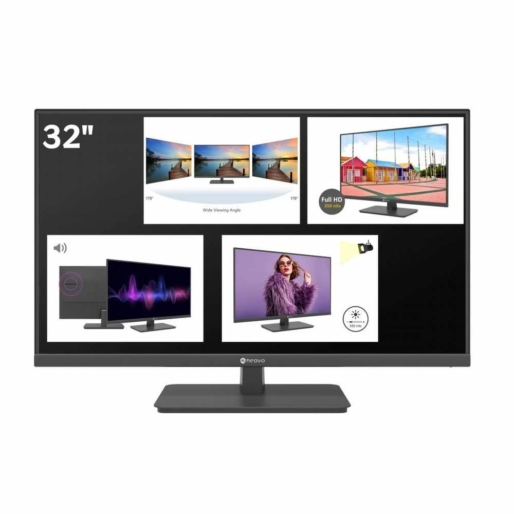 Monitorius - AG Neovo VA-3201, Juodas