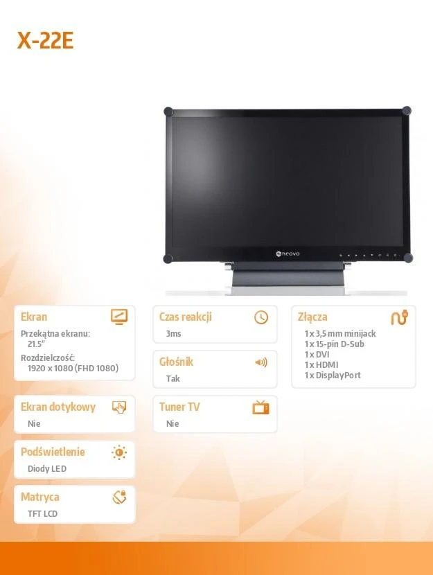 Monitorius AG Neovo X-22E