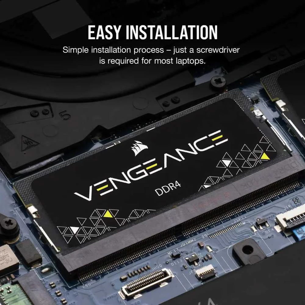 RAM 16GB PC 3200 CL22 CORSAIR VENGEANCE Juodas retail