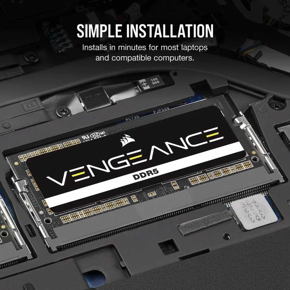 Corsair Vengeance DDR5 atmintis nešiojamam kompiuteriui