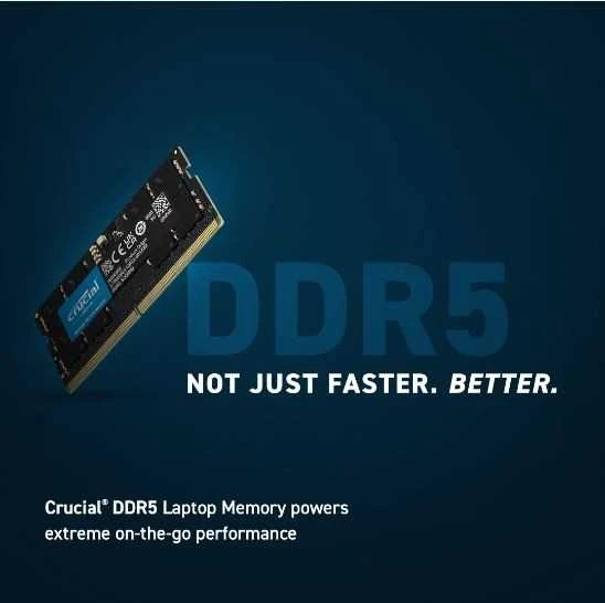 Nešiojamo kompiuterio atmintis RAM Crucial DDR5-5600 Kit 32GB 2x16GB SODIMM CL46 (16Gbit)