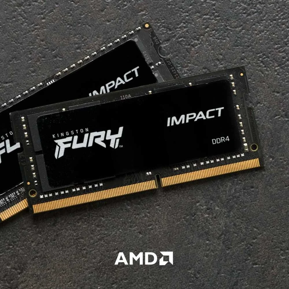 Nešiojamo kompiuterio atmintis HyperX Kingstonas | Fury Impact | 16 GB | DDR4 | 3200 MHz | Užrašų knygelė | Registracijos Nr. | ECC Nr