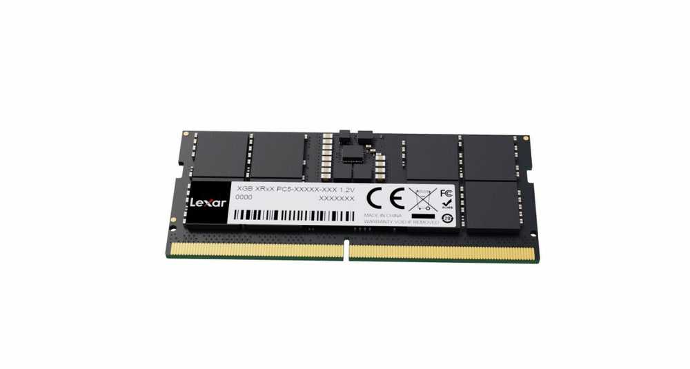 RAM Lexar | Nešiojamas kompiuteris Memory | LD5DS016G-B4800GSST | 16 GB | DDR5 | 4800 MHz | PC/serveris | Registered No | ECC Yes