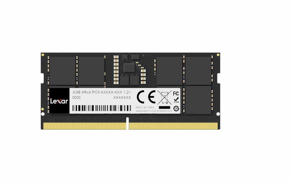 RAM Lexar | Nešiojamas kompiuteris Memory | LD5DS016G-B4800GSST | 16 GB | DDR5 | 4800 MHz | PC/serveris | Registered No | ECC Yes