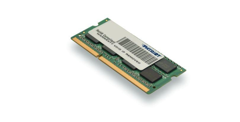 Nešiojamo kompiuterio atmintis „Patriot Signature“ nešiojamojo kompiuterio atmintis, SODIMM, DDR3L, 4 GB, 1600 MHz, CL11 (PSD34G1600L2S)